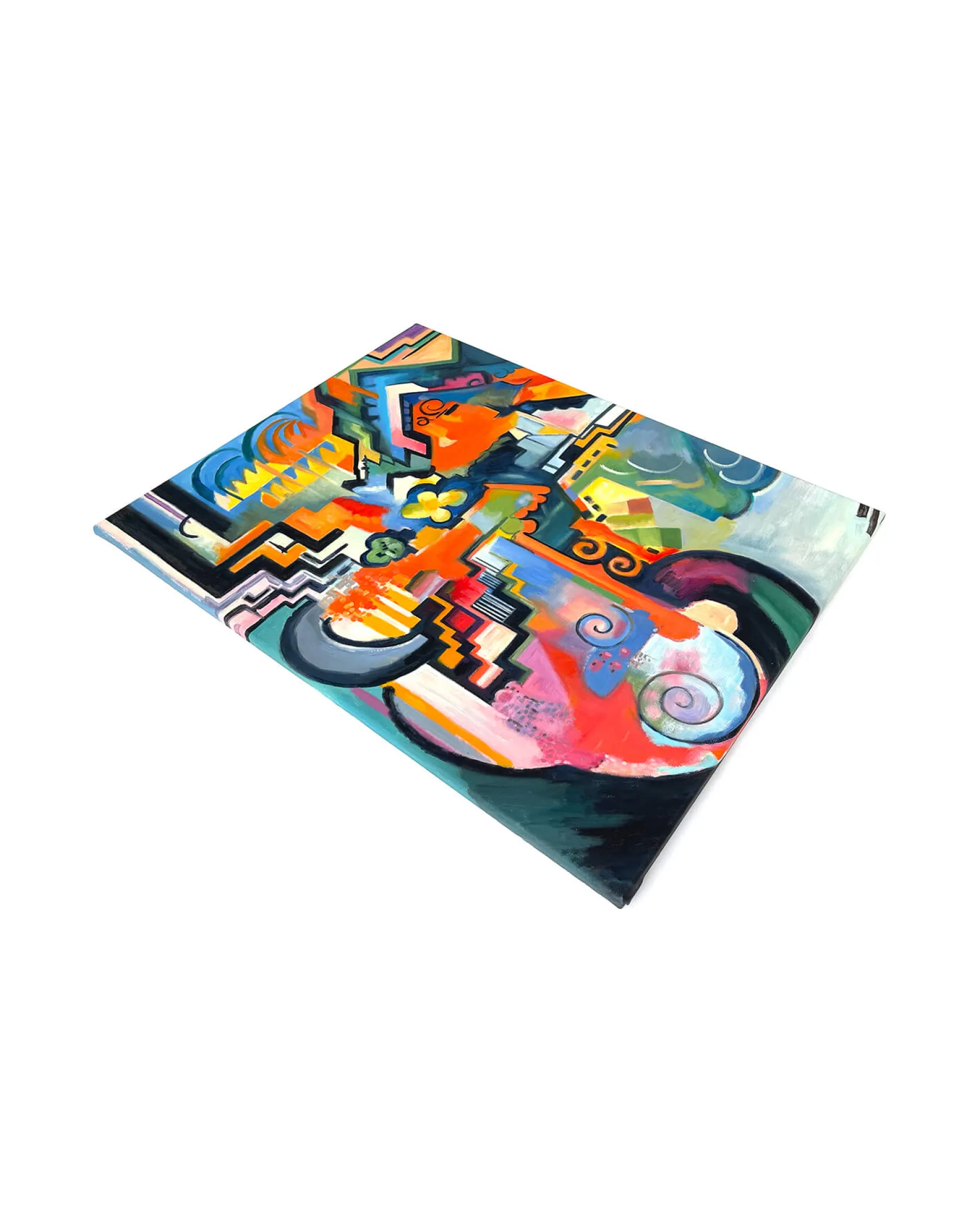 Galerie Mont Colored composition Tribute to Bach - August Macke^ Macke