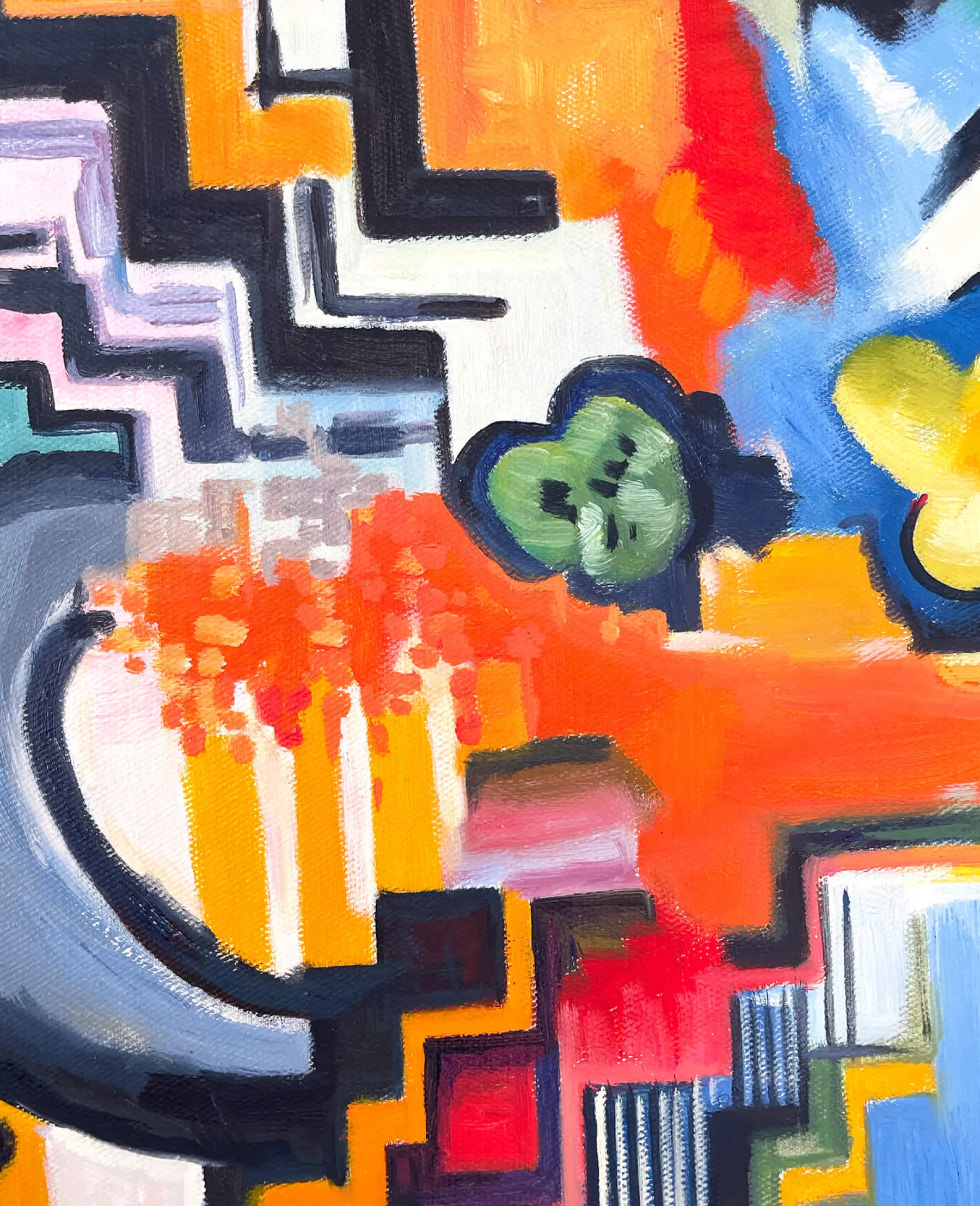 Galerie Mont Colored composition Tribute to Bach - August Macke^ Macke