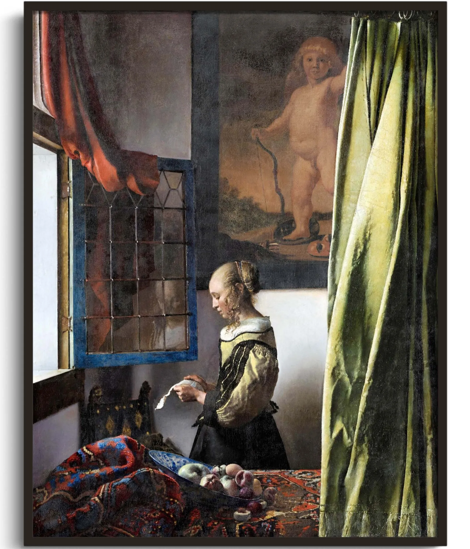 Galerie Mont Girl Reading a Letter at an Open Window - Johannes Vermeer^ Vermeer