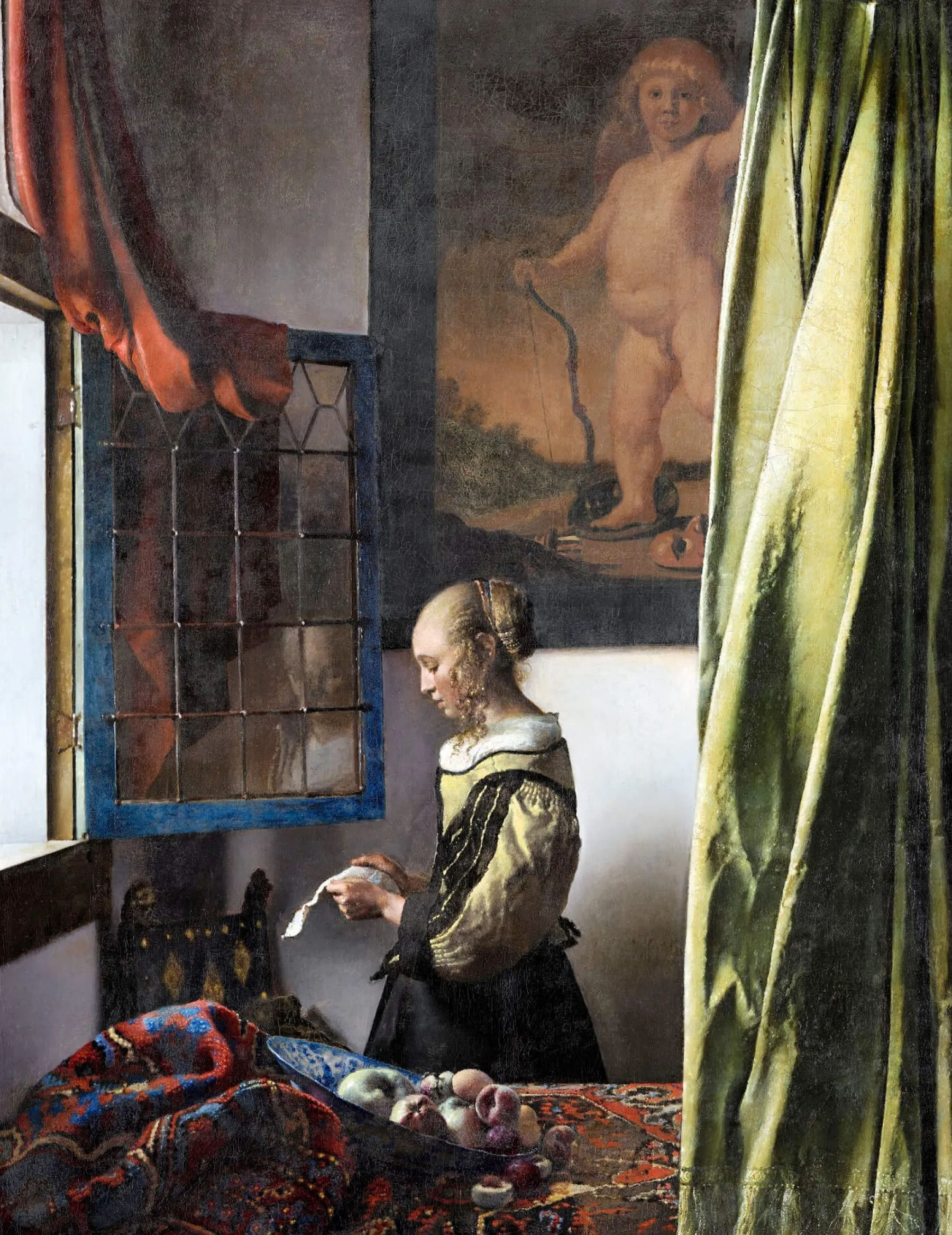 Galerie Mont Girl Reading a Letter at an Open Window - Johannes Vermeer^ Vermeer