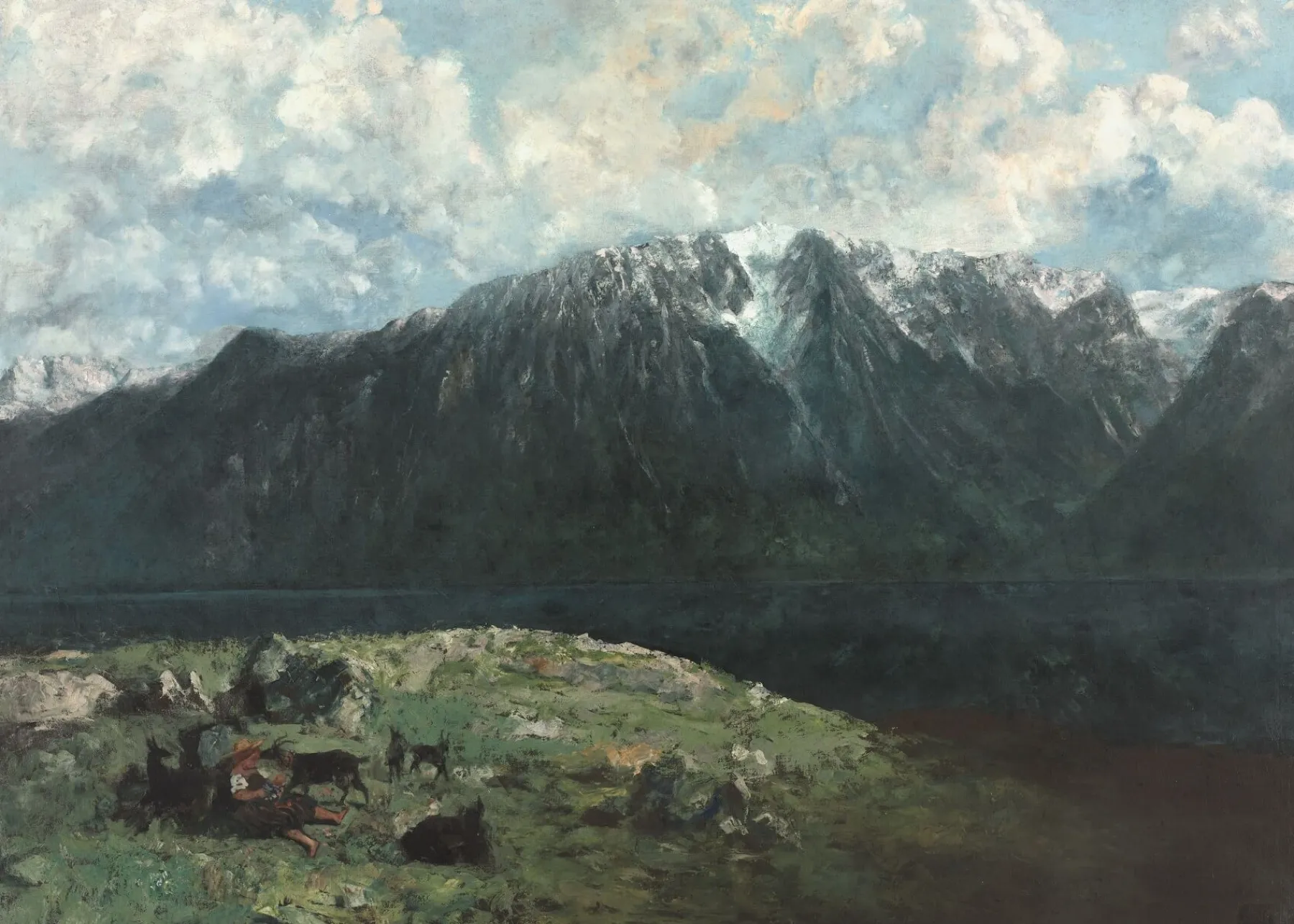 Galerie Mont Great Panorama of the Alps, the Dent du Midi - Gustave Courbet^ Courbet