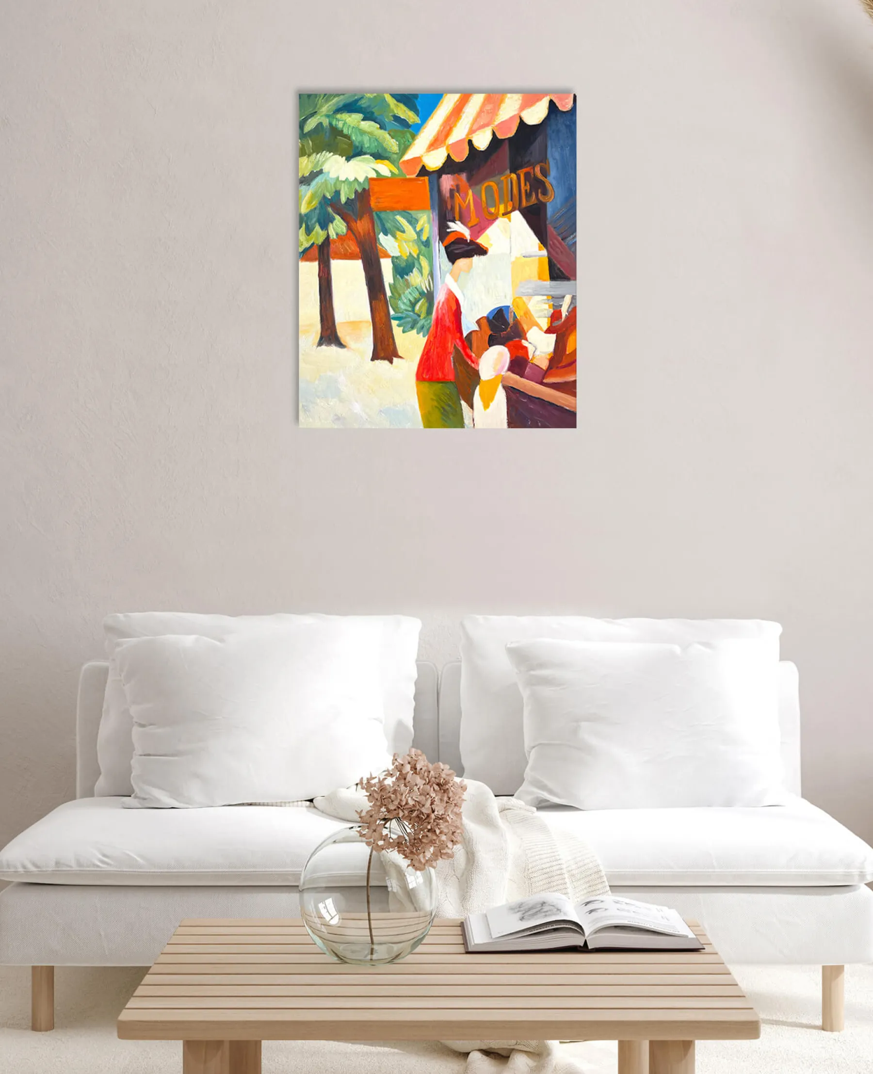 Galerie Mont In Front of the Hat Shop - August Macke^ Macke