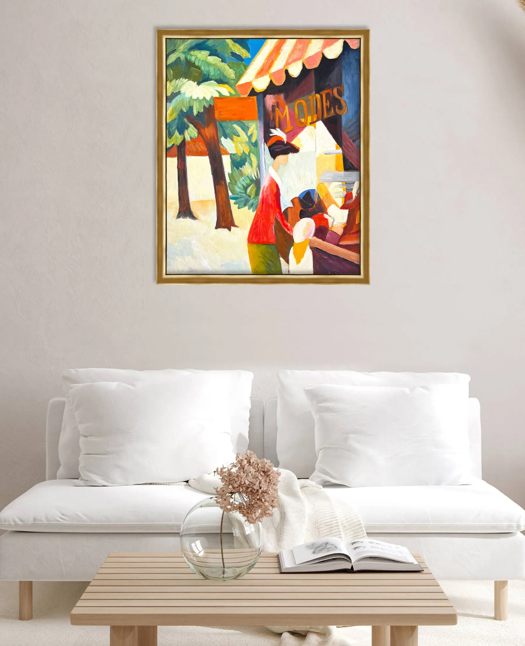 Galerie Mont In Front of the Hat Shop - August Macke^ Macke