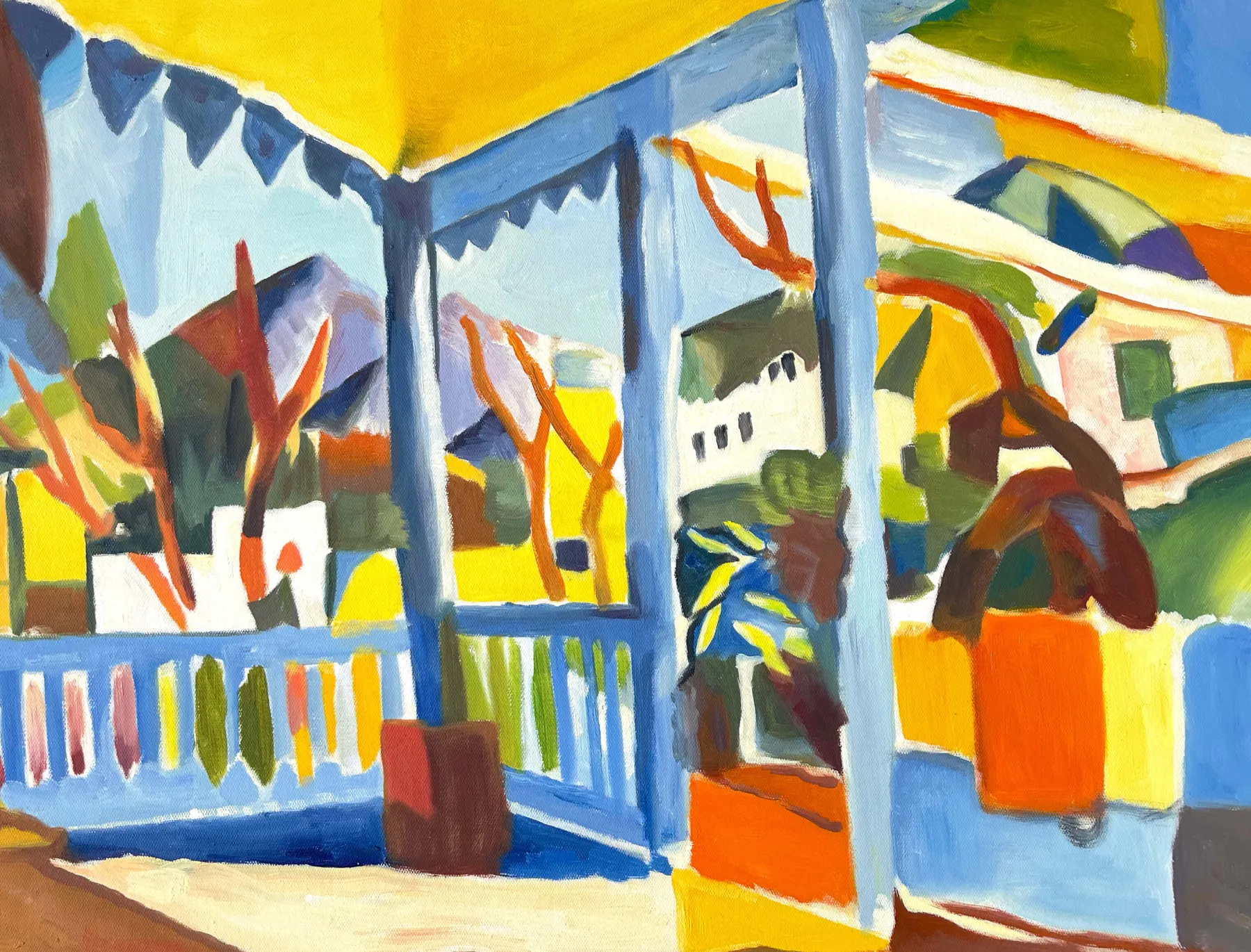 Galerie Mont Terrace of the country house in St. Germain - August Macke^ Macke