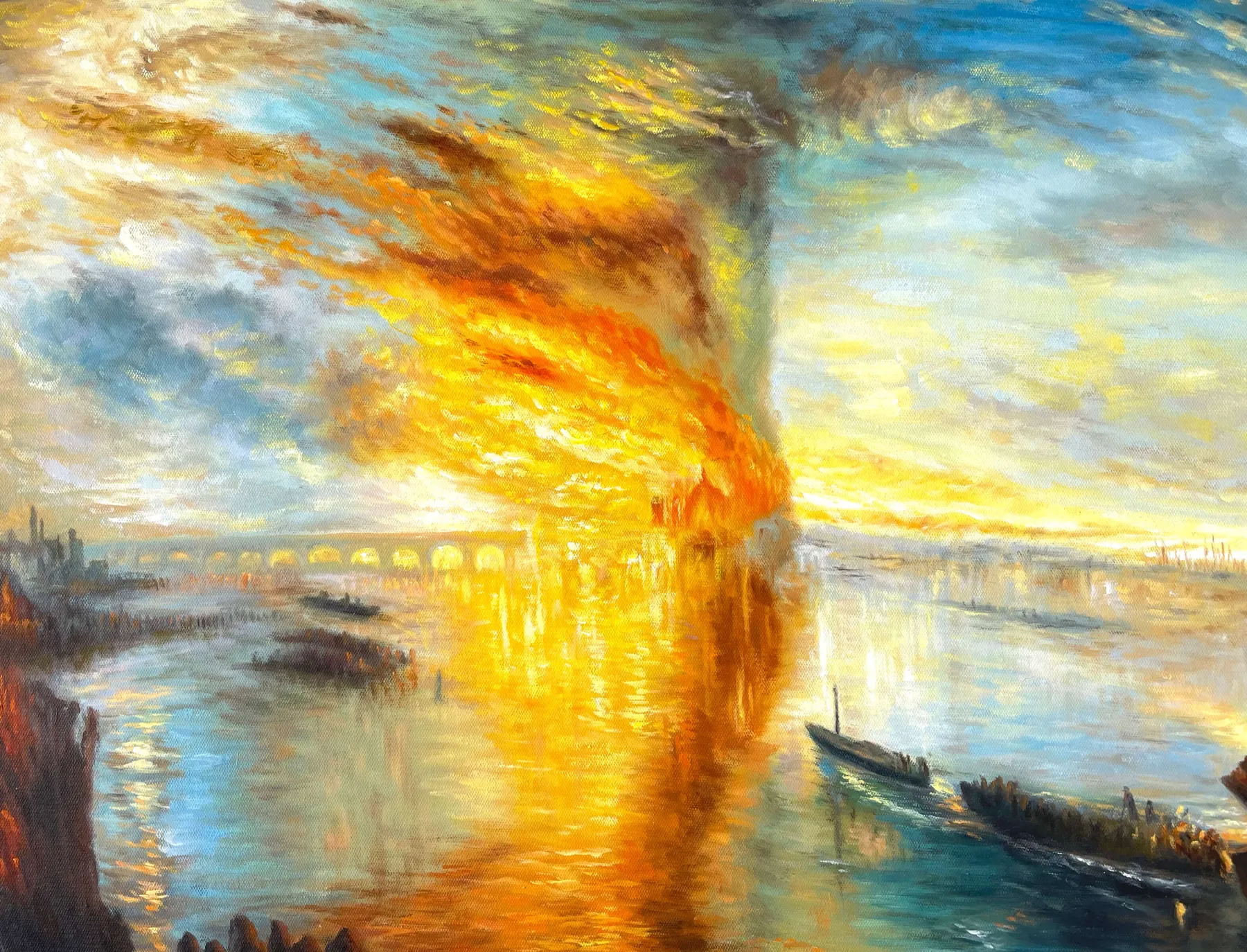 Galerie Mont The Burning of the Houses of Lords and Commons I - William Turner^ Turner