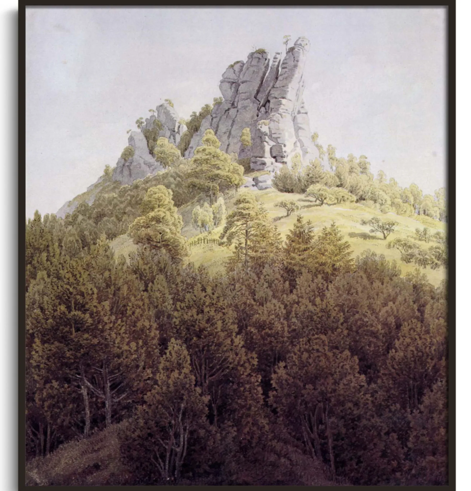 Galerie Mont The Feldstein near Rathen on the Elbe - Caspar David Friedrich^ Friedrich
